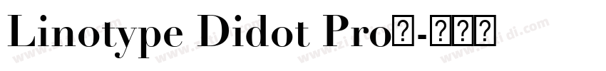 Linotype Didot Pro下字体转换